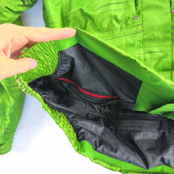 Spyder Thinsulate Ski Snowboard Coat Vented Sides Green Adult Size XL - Picture 6 of 15